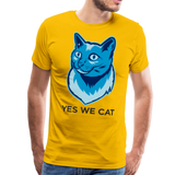 Yes We Cat | Men's Premium T-Shirt - sun yellow