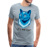 Yes We Cat | Men's Premium T-Shirt - heather ice blue