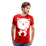 Neko Cat II | Men's Premium T-Shirt - red