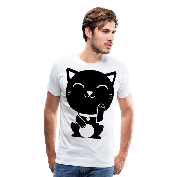 Neko Cat I | Men's Premium T-Shirt - white