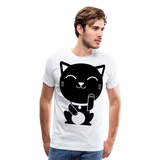 Neko Cat I | Men's Premium T-Shirt - white