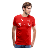 Cat's Whiskers II | Men's Premium T-Shirt - red