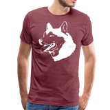 Husky II | Men's Premium T-Shirt - heather burgundy