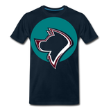 Dog Logo II | Men's Premium T-Shirt - deep navy