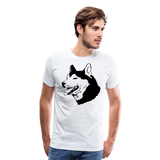 Husky I | Men's Premium T-Shirt - white