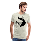 Husky I | Men's Premium T-Shirt - heather oatmeal