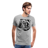 Bulldog III | Men's Premium T-Shirt - heather gray