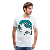 Dog Logo III | Men's Premium T-Shirt - white