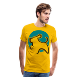 Dog Logo III | Men's Premium T-Shirt - sun yellow