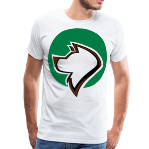 Dog Logo I | Men's Premium T-Shirt - white