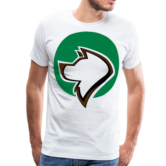 Dog Logo I | Men's Premium T-Shirt - white