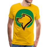 Dog Logo I | Men's Premium T-Shirt - sun yellow