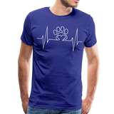 ECG Dog Paw II | Men's Premium T-Shirt - royal blue