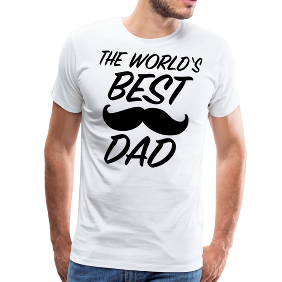 Best Dad I | Men's Premium T-Shirt - white