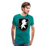 Lion Crest I | Men's Premium T-Shirt - teal