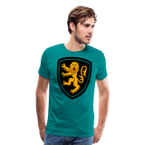 Lion Crest III | Men's Premium T-Shirt - teal