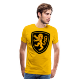 Lion Crest III | Men's Premium T-Shirt - sun yellow