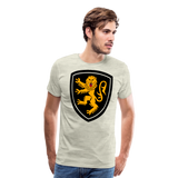 Lion Crest III | Men's Premium T-Shirt - heather oatmeal