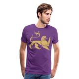 Regal Lion III | Men's Premium T-Shirt - purple