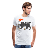 Regal Lion II | Men's Premium T-Shirt - white