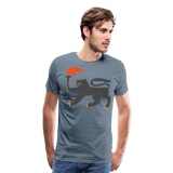 Regal Lion II | Men's Premium T-Shirt - steel blue