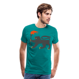 Regal Lion II | Men's Premium T-Shirt - teal