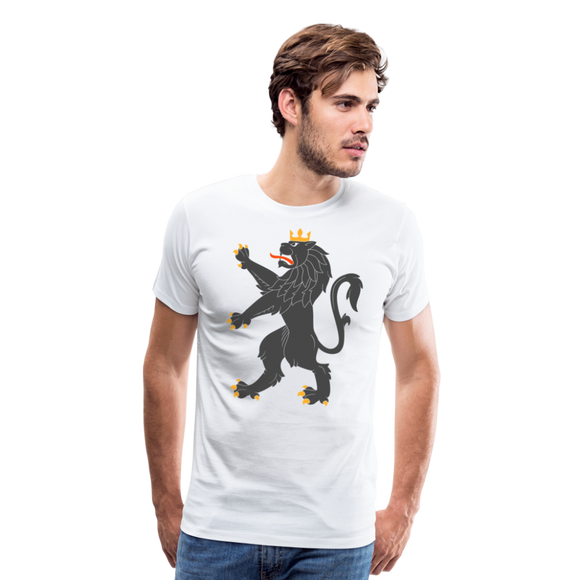 Regal Lion I | Men's Premium T-Shirt - white