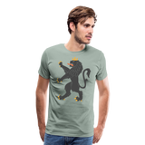 Regal Lion I | Men's Premium T-Shirt - steel green