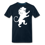 Lion Silhouette II | Men's Premium T-Shirt - deep navy