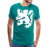 Heraldic Lion IV | Men's Premium T-Shirt - teal