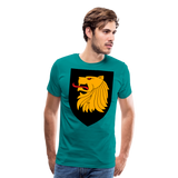 Lion Crest V | Men's Premium T-Shirt - teal