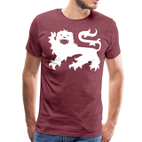 Heraldic Lion II | Men's Premium T-Shirt - heather burgundy