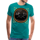 Lion Symbol | Men's Premium T-Shirt - teal