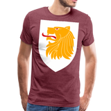 Lion Crest VI | Men's Premium T-Shirt - heather burgundy