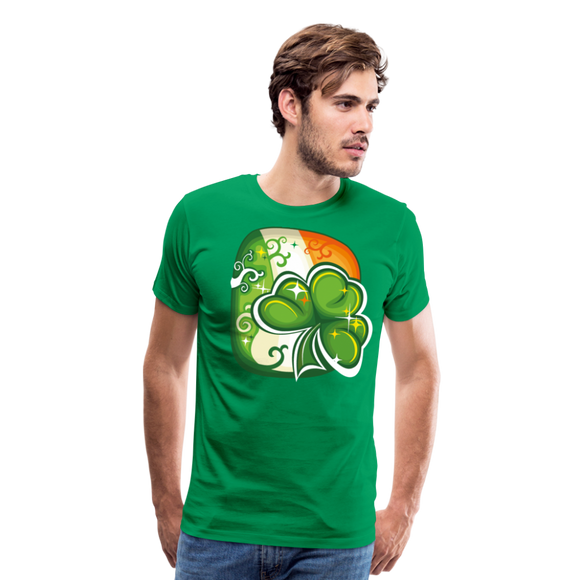 Irish Flag Shamrock | Men's Premium T-Shirt - kelly green