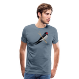 Swallow | Men's Premium T-Shirt - steel blue