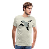 Abstract Sparrow I | Men's Premium T-Shirt - heather oatmeal