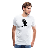 Eagle Silhouette III | Men's Premium T-Shirt - white