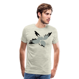 Abstract Sparrow II | Men's Premium T-Shirt - heather oatmeal