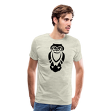 College Owl | Men's Premium T-Shirt - heather oatmeal