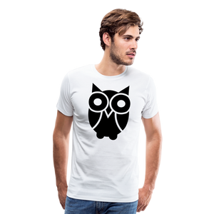 Owl Tattoo | Men's Premium T-Shirt - white