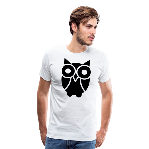 Owl Tattoo | Men's Premium T-Shirt - white