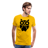 Owl Tattoo | Men's Premium T-Shirt - sun yellow