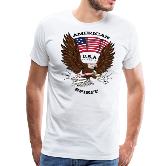 American Spirit | Men's Premium T-Shirt - white