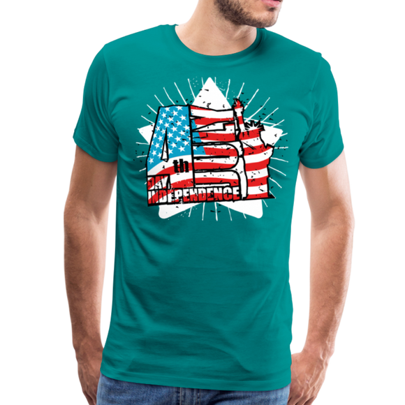 4Th. Of July V | Men's Premium T-Shirt - teal