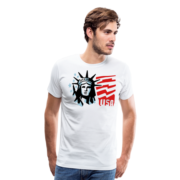 Statue Of Liberty I | Men's Premium T-Shirt - white