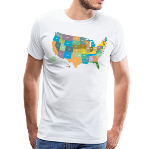 Every US State I | Men's Premium T-Shirt - white