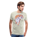 Sad Tiger | Men's Premium T-Shirt - heather oatmeal