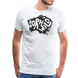 Born Wild Tiger | Men's Premium T-Shirt - white