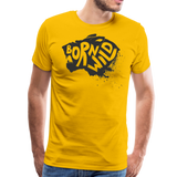 Born Wild Tiger | Men's Premium T-Shirt - sun yellow